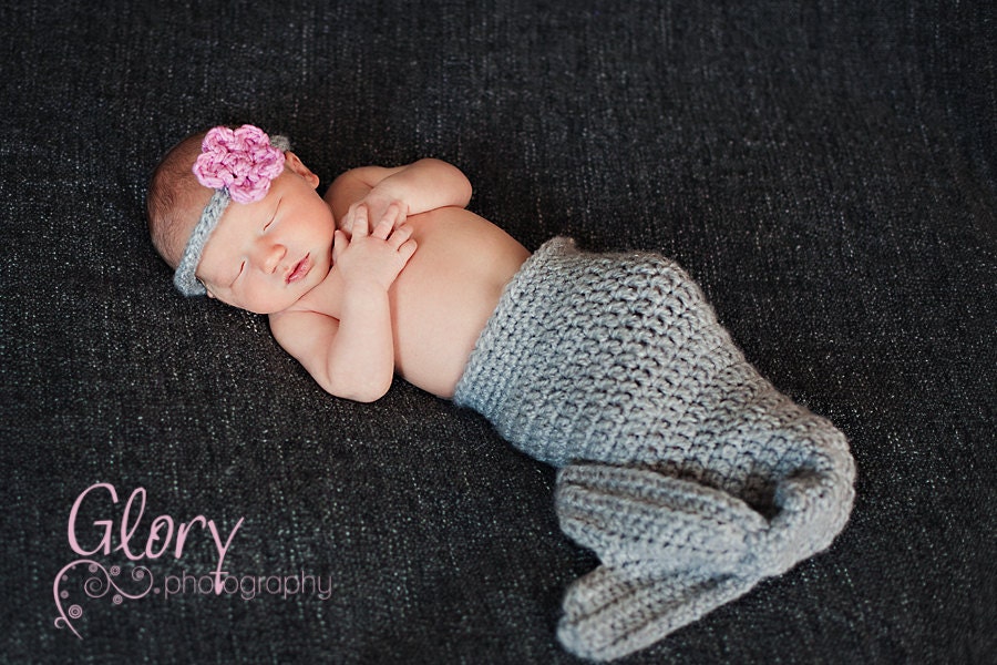 Mermaid Cocoon and Headband