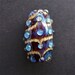 Lampwork Glass Bead Focal Blue Purple Something Something Handmade SRA