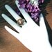 Akasha Petrified Wood and Pearl Ring