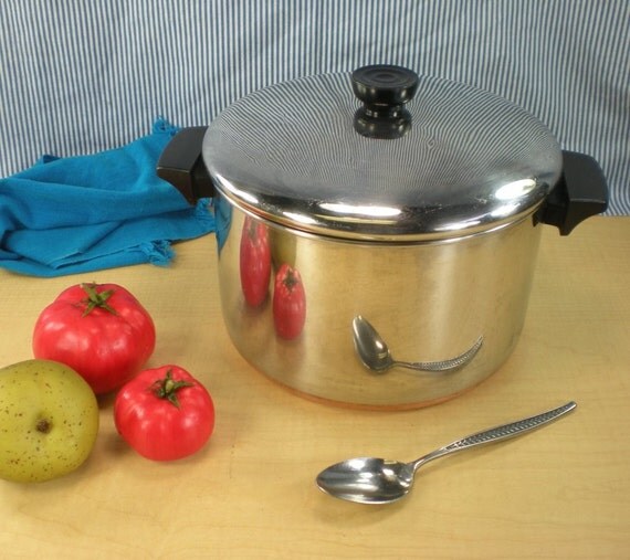 Revere Ware 6 Quart Sauce Pot Dutch Oven 1801 by oldetymestore