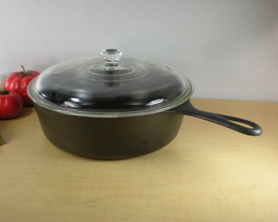 Wagner Ware No. 8 Cast Iron Chicken Fryer Deep by oldetymestore