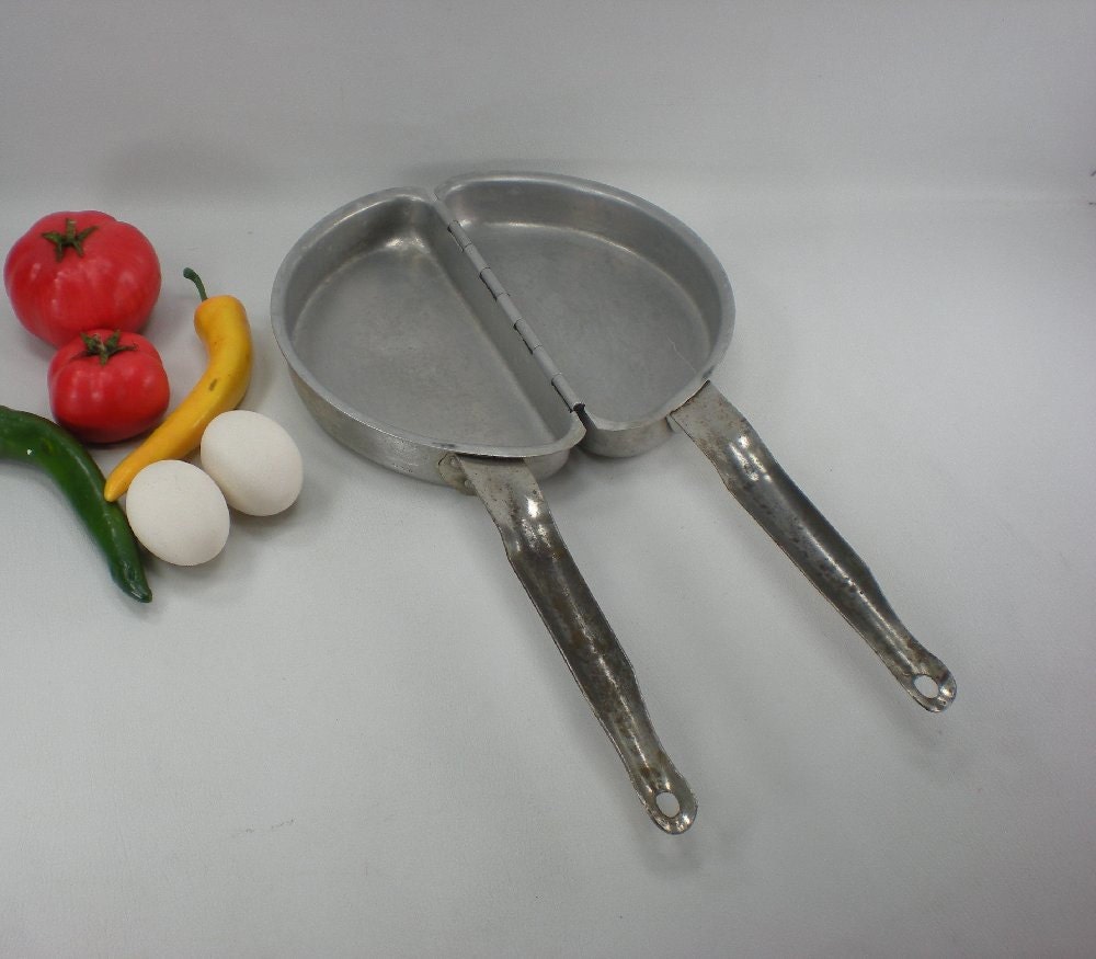 Omelete Pan Double Sided Pure Aluminum Germany by oldetymestore