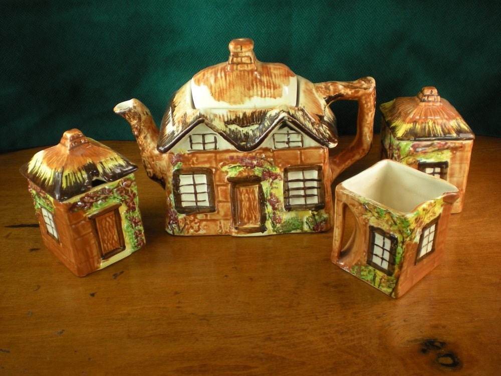 Cottage Ware Teapot Tea Set Price Brothers by oldetymestore