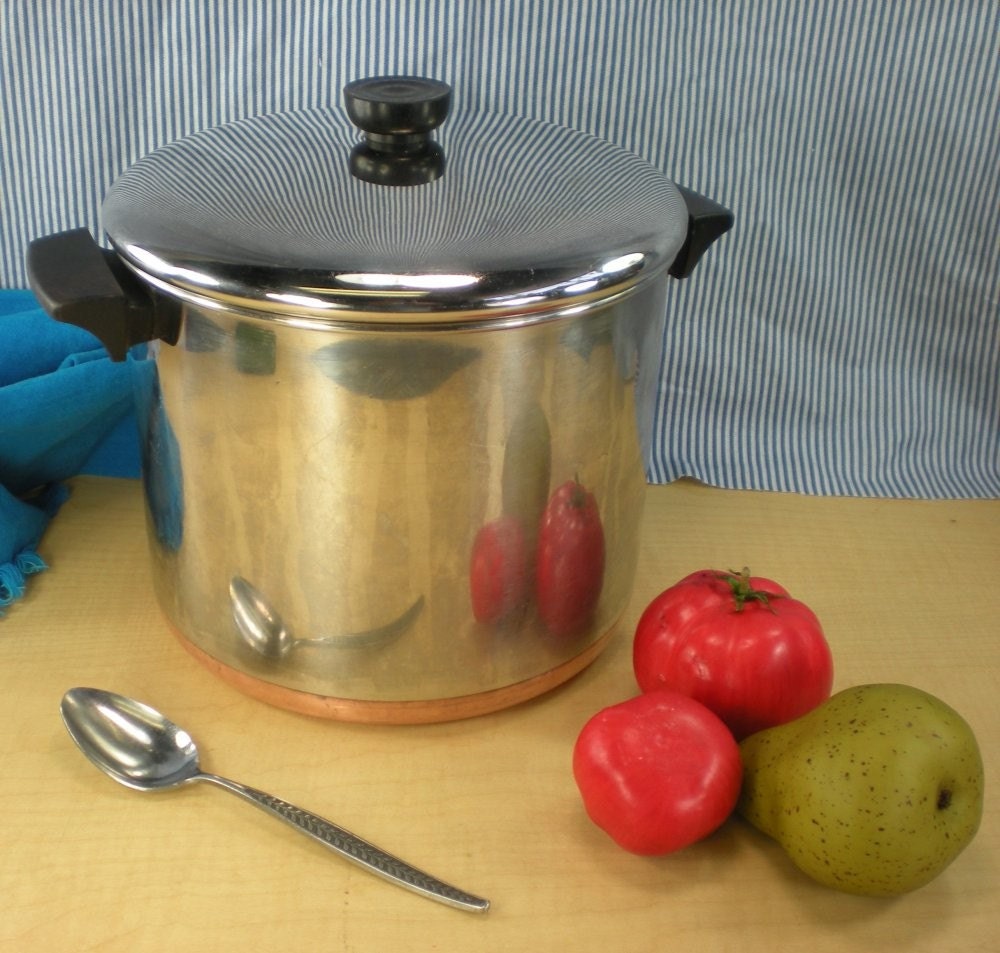 Revere Ware 8 Quart Stock Pot 1801 Copper by oldetymestore on Etsy
