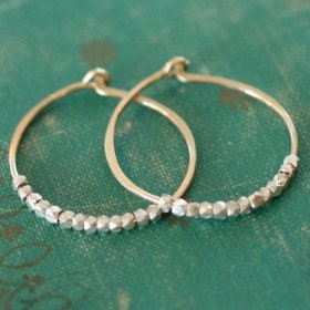 Small Gold and Silver Hoops, "Duality"