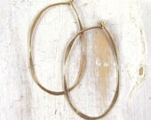 Medium Gold Oval Hoop