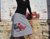 Grey Double Bird Skirt
