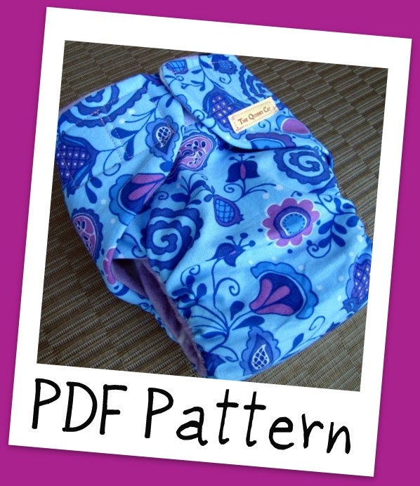 Items similar to Newborn Cloth Diaper Sewing Pattern on Etsy