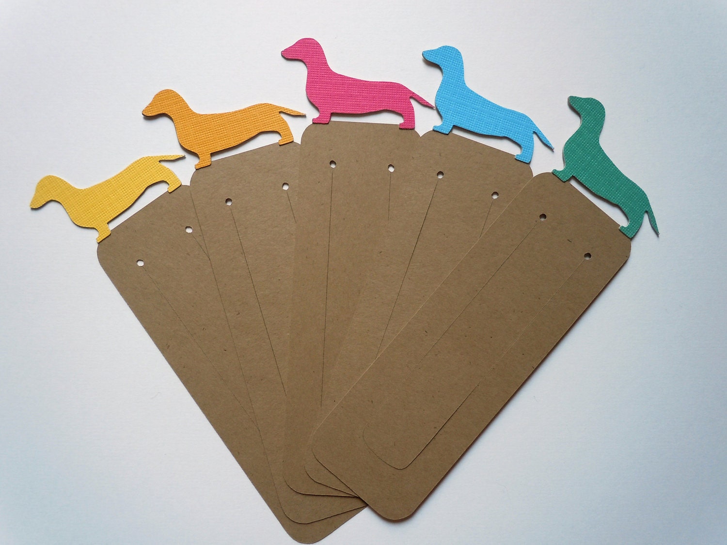 Reserved for Hazel Barnhill - Dachshund & Cat Bookmarks - Set of 40
