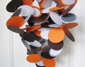 Crib Baby Mobile in Modern Orange, Gray and Brown - Baby Mobile - Crib Baby Mobile