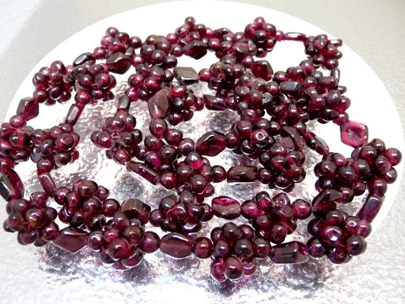 Raspberry Garnet Necklace