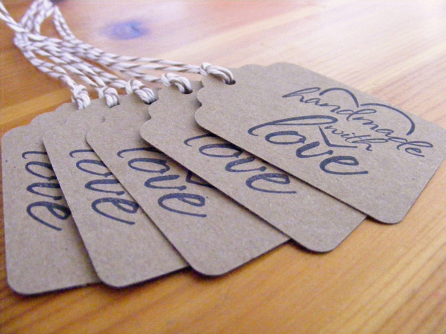 Reserved for Michelle Burgess Handmade with Love Tags (SEE DESCRIPTION for Options) Front Page Item