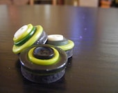 Wicked Green Button Magnets (Set of Three)