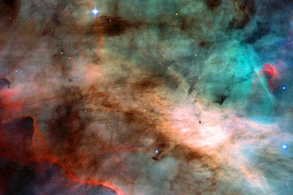 The Omega Nebula 4x6-inch Fine Art Astronomy Glossy Photo Card with Plain Paper Back