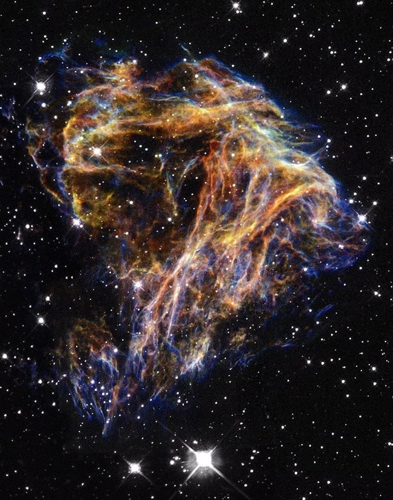 Celestial Fireworks 11x14-inch Hubble Space Photo on Metallic Paper