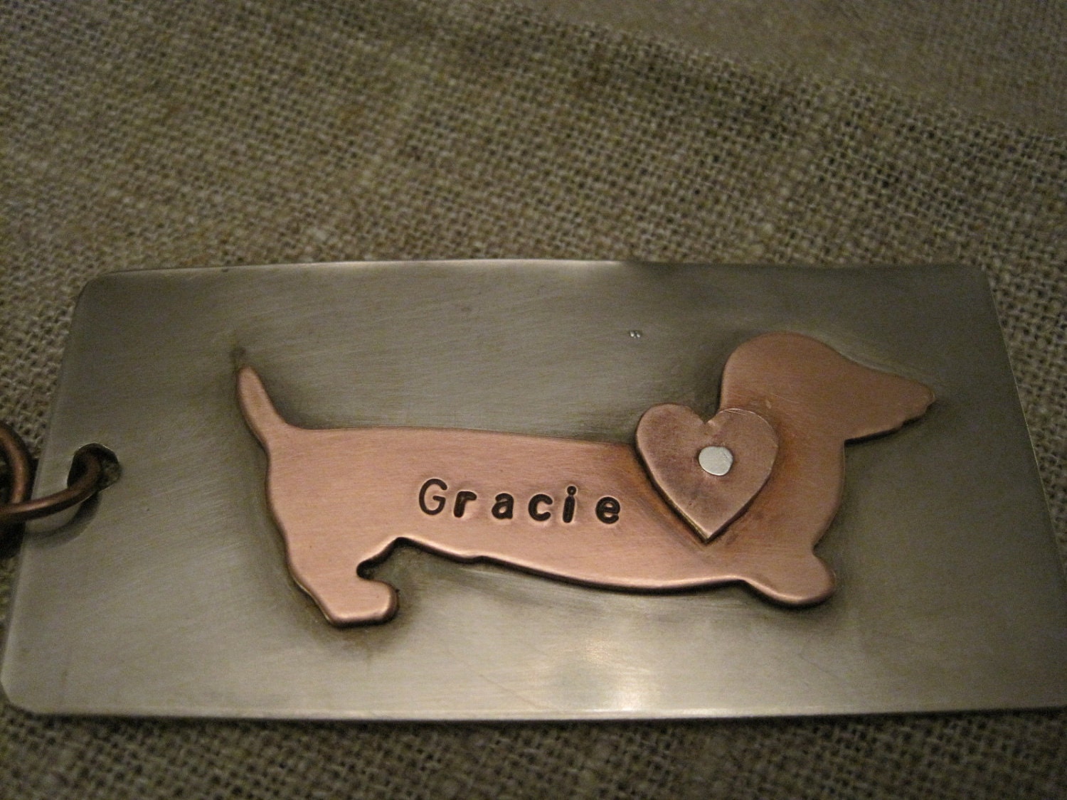 dachshund keychain