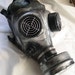STEAMPUNK GAS MASK - Distressed Apocalyptic, Futuristic Full Face Survival Mask with Filter-Silver/Pewter