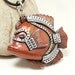 Iridescent Gold Red Angel Fish Cyber Punk Sci-Fi Industrial Pendant