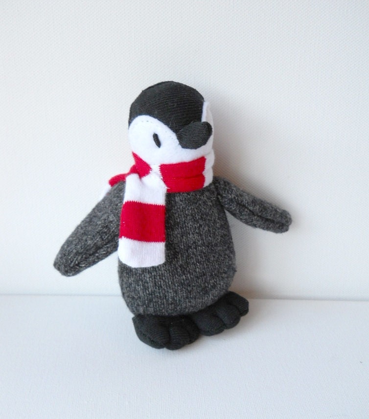 sock animals penguin penguin plush animal sock animal upcycled by treachercreatures sock animals penguin penguin plush animal sock animal upcycled by treachercreatures