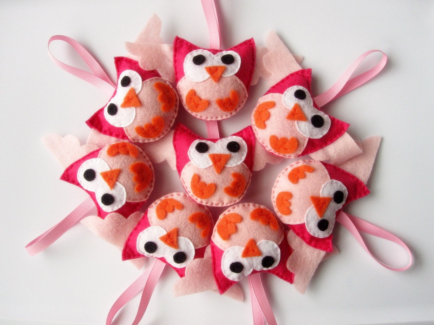 8 Mini owl felt party favors A343 Il_170x135