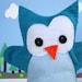 Owl Hand Puppet for Small Hand A345