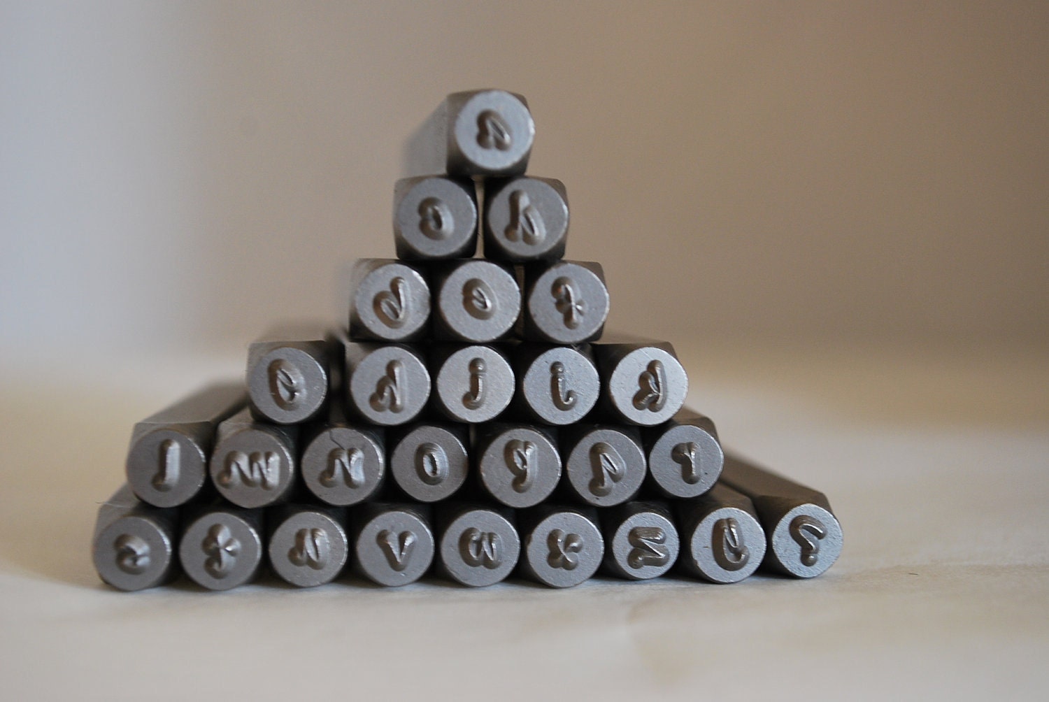 Lowest PRICE- 3 MM Lowercase POSH/Bridgette Font Alphabet Letter Stamp Set mm-Metal Stamps -Jewelry Stamping Supplies