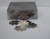 8 Petal Flower Nickel Silver 24ga-15/16" - Pk 6-Eurotool-Great for your Jewelry Stamping Needs-Stamping Blanks for Personalized Jewelry