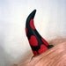 Love Devil Black and Red Horns Costume Accessory