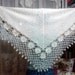 Super Soft Warm Cosy Crochet Ivory Triangle Shawl