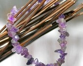 Bracelet for Fertility - BALANCE - Amethyst Stretchy Bracelet with your choice of charm - Turtle, Elephant, Butterfly, Goddess