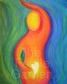 Fertility Art Print - A Growing Heart - Inspiring and Positive