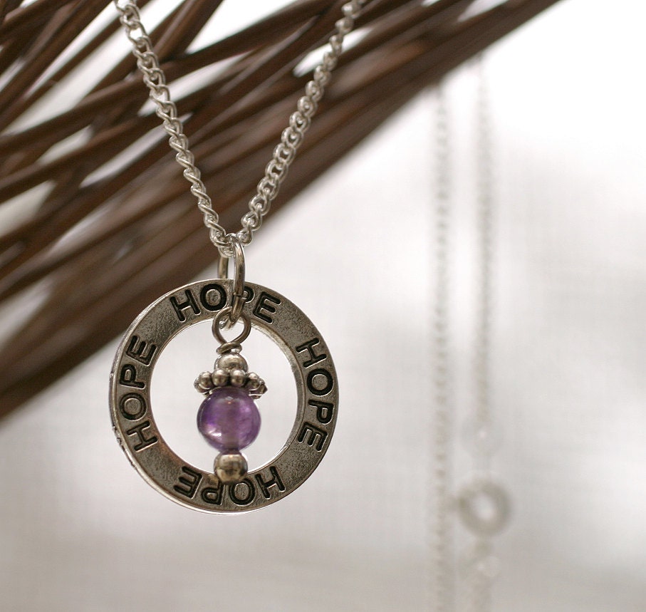 Fertility Necklace - HOPE - Amethyst