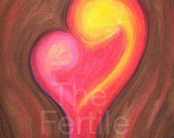 Fertility Art Print - A Mothers Love - Inspiring and Positive