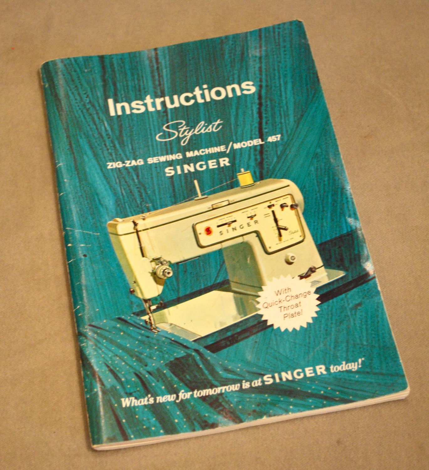 Singer Stylist Zig Zag Sewing Machine manual by beltwayvintage