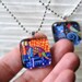 PUG Jewelry Pendant Necklace Pugs Charm Necklace Dog Tag Jewelry Silver Glass Christmas Gift abstract - Wedding Gifts