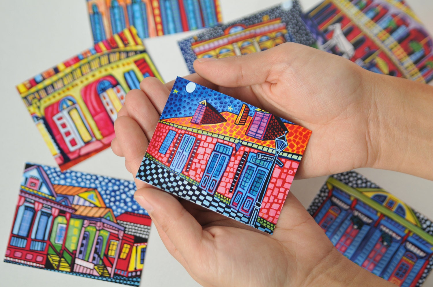 50% OFF SALE - Mexican Folk Art - Set of 9 ACEO Prints - Frida In Pink - Wedding Gifts