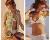 Vintage Crochet PDF Pattern Bikini and Jacket 352 from WonkyZebra