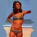 Vintage Crochet Bikini Pattern PDF 098 French Striped from WonkyZebra