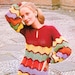 Crochet Dress Pattern Vintage PDF 095 BoHo ZigZag Maxi Dress from WonkyZebra