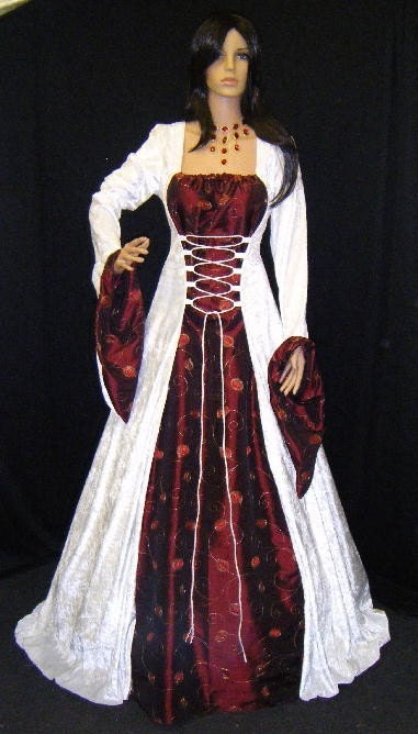 medieval handfasting dress renaissance wedding custom