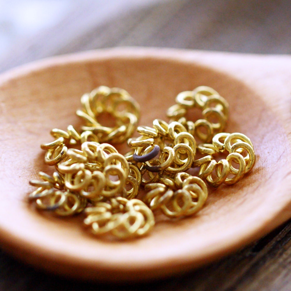 Vintage Metal Beads . Solid Brass Fligree Flower Findings . Low stock 3 lots left