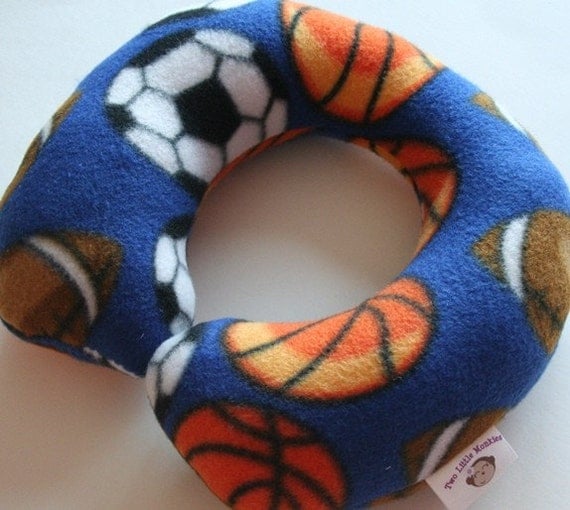 Toddler/Children's Travel Neck Pillow Sports by twolittlemonkies