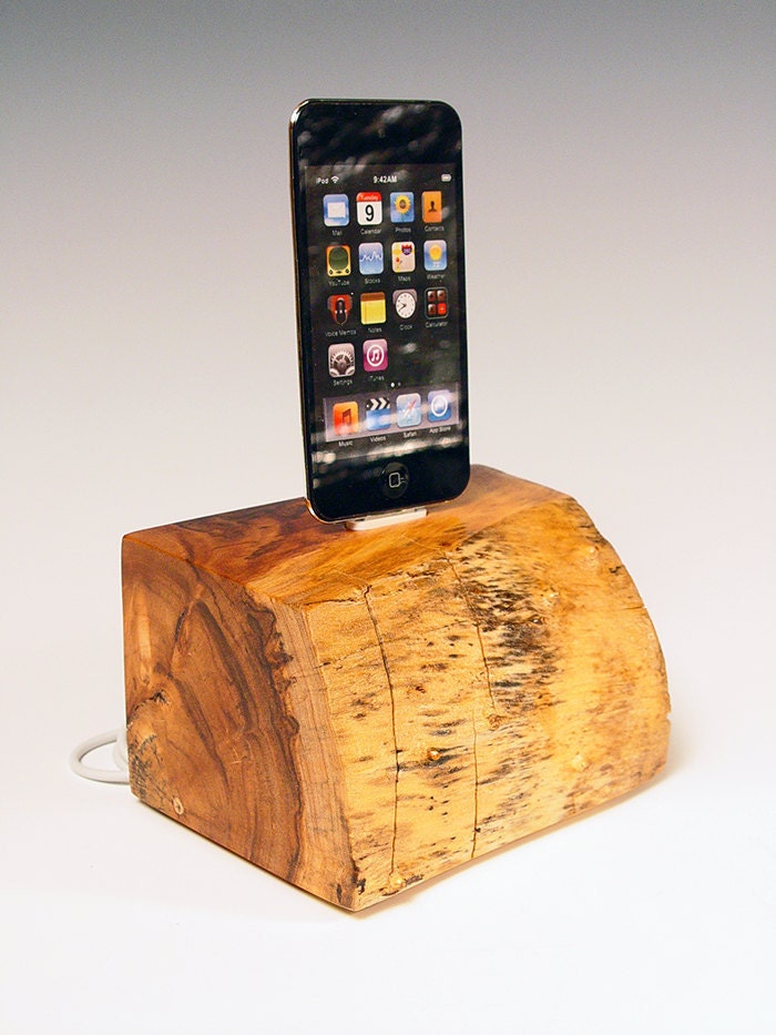 50% OFF SALE. Wood iPod dock. iPhone dock. 63
