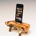 iPhone dock. iPod docking station. Table top memories of sitting around the camp fire making s'mores on a warm summer evening.