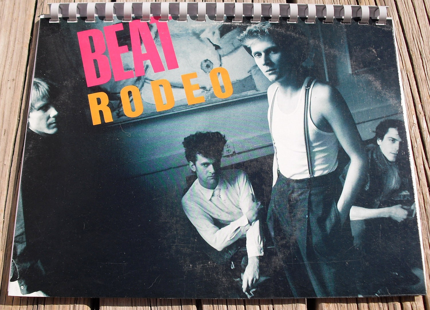 Free Shipping 1980s Beat Rodeo Home In The Heart Of The Beat Record Album Recycled / Upcycled LP Cover Blank Comb-Bound Journal