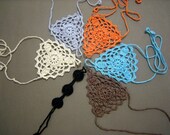 6 Pairs Barefoot Sandals, Crochet Foot Jewelry,  Victorian, Lace, Sexy, Yoga, Beach Pool