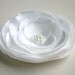 White Wedding Flower - Wedding Hair Piece - Bridal Flower - Bridal Hair Accessory - Flower Hair Clip - Facinator