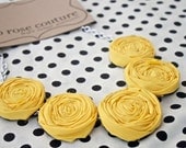rosette necklace in mustard yellow great for bridesmaids,wedding parties ect - cocorosecouture rosette necklace in mustard yellow great for bridesmaids,wedding parties ect - cocorosecouture