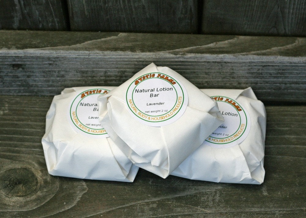 Lavender Natural Solid Lotion Bar