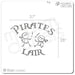 Vinyl Wall Decal -- Pirates Lair Decal Sticker --  Kids Room Decor Nursery